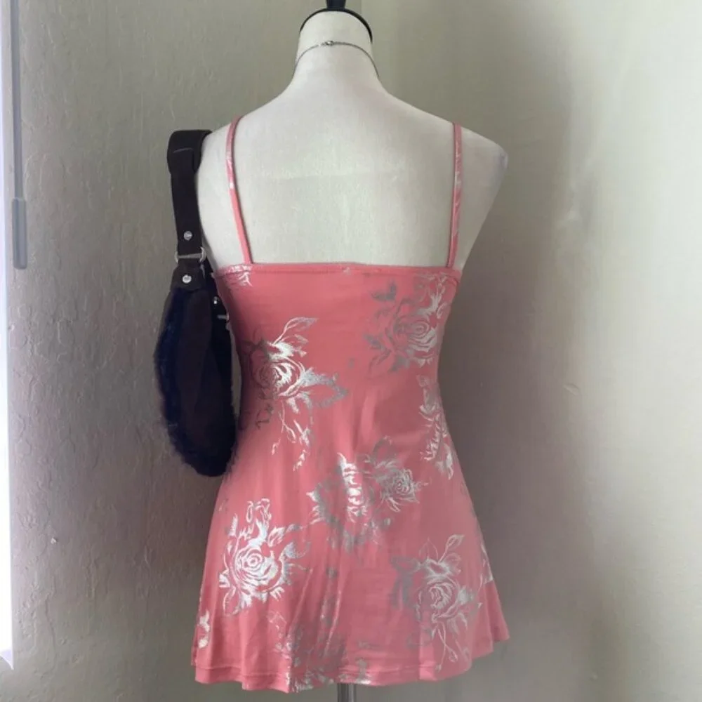 Pink Floral Women's Top - Picture 3 of 5